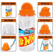 Hot Wheels Race tritan műanyag kulacs 500 ml