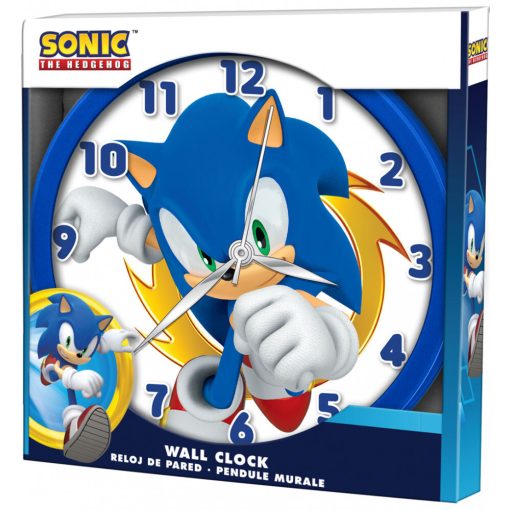 Sonic a sündisznó falióra 25 cm