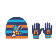 Dragon Ball Saiyan Blue gyerek sapka + kesztyű szett