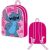   Disney Lilo és Stitch, A csillagkutya Pink Leaf hátizsák, táska 30 cm