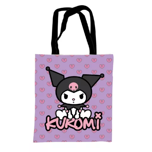 Hello Kitty Kuromi vászontáska, bevásárlótáska 44 cm