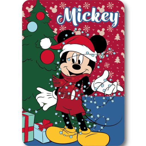 Disney Mickey Lights Karácsonyi polár takaró 100x140cm