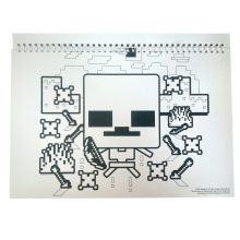 Minecraft Creepers Need Hugs A/4 spirál vázlatfüzet 40 lapos matricával