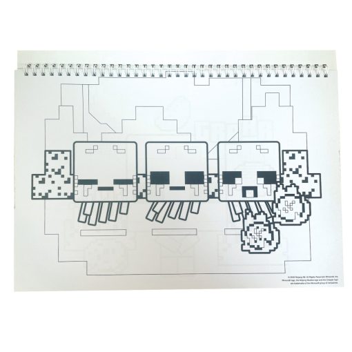 Minecraft Creepers Need Hugs A/4 spirál vázlatfüzet 40 lapos matricával
