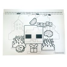 Minecraft Creepers Need Hugs A/4 spirál vázlatfüzet 40 lapos matricával