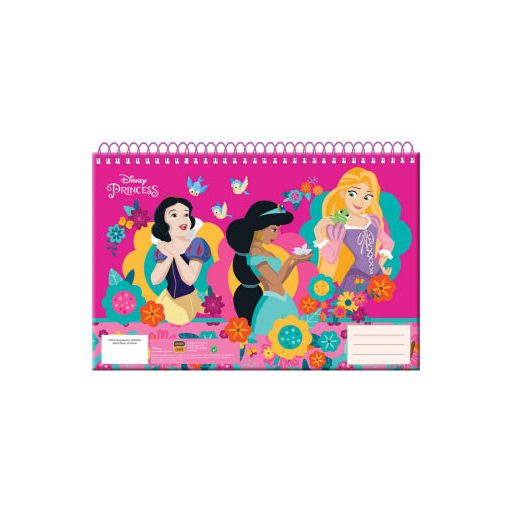 Disney Hercegnők Spring A/4 spirál vázlatfüzet, 30 lapos