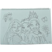 Disney Hercegnők Spring A/4 spirál vázlatfüzet 40 lapos matricával