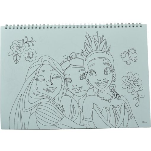 Disney Hercegnők Spring A/4 spirál vázlatfüzet 40 lapos matricával