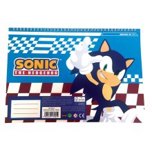Sonic a sündisznó Speedy A/4 spirál vázlatfüzet 40 lapos matricával