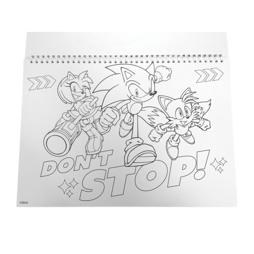Sonic a sündisznó Speedy A/4 spirál vázlatfüzet 40 lapos matricával