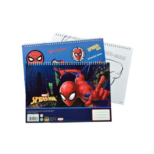 Pókember Splotch A/4 spirál vázlatfüzet 40 lapos matricával