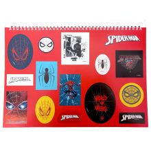 Pókember World of Webs A/4 spirál vázlatfüzet 40 lapos matricával