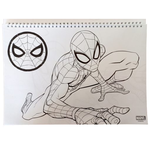 Pókember World of Webs A/4 spirál vázlatfüzet 40 lapos matricával