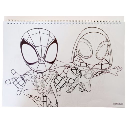 Pókember Spidey Dino-Webs A/4 spirál vázlatfüzet 40 lapos matricával