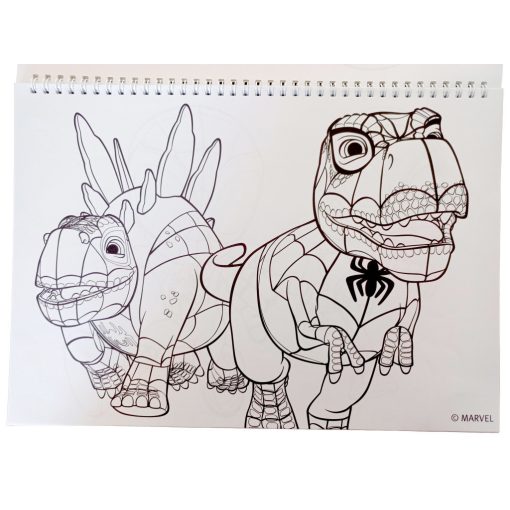 Pókember Spidey Dino-Webs A/4 spirál vázlatfüzet 40 lapos matricával