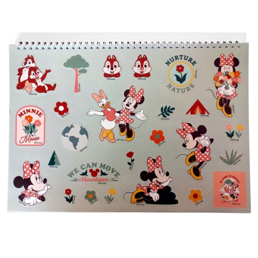 Disney Minnie Nomadic Spirit A/4 spirál vázlatfüzet 40 lapos matricával