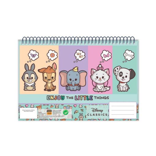 Disney Classics Animals A/4 spirál vázlatfüzet, 30 lapos