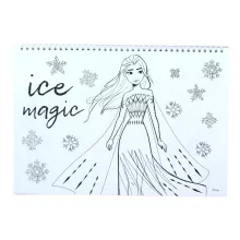 Disney Jégvarázs Heart A/4 spirál vázlatfüzet 40 lapos matricával