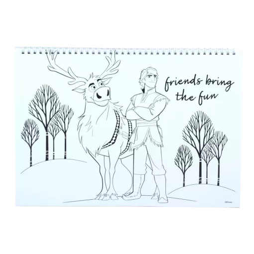 Disney Jégvarázs Heart A/4 spirál vázlatfüzet 40 lapos matricával