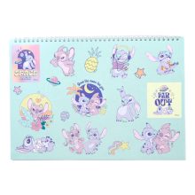Disney Lilo és Stitch, A csillagkutya Blast A/4 spirál vázlatfüzet 40 lapos matricával