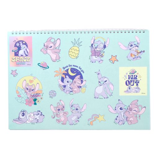 Disney Lilo és Stitch, A csillagkutya Blast A/4 spirál vázlatfüzet 40 lapos matricával