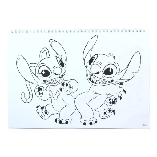 Disney Lilo és Stitch, A csillagkutya Blast A/4 spirál vázlatfüzet 40 lapos matricával