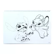 Disney Lilo és Stitch, A csillagkutya Blast A/4 spirál vázlatfüzet 40 lapos matricával