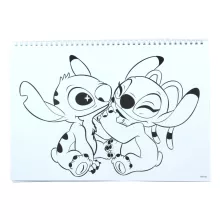 Disney Lilo és Stitch, A csillagkutya Blast A/4 spirál vázlatfüzet 40 lapos matricával