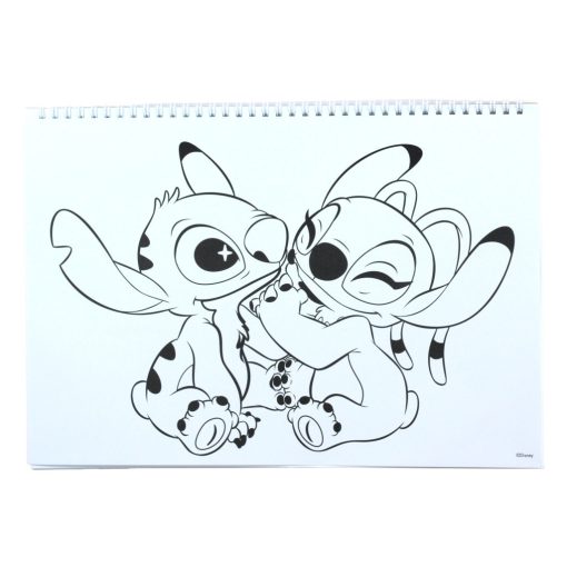 Disney Lilo és Stitch, A csillagkutya Blast A/4 spirál vázlatfüzet 40 lapos matricával