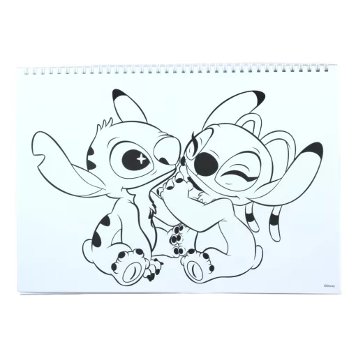 Disney Lilo és Stitch, A csillagkutya Blast A/4 spirál vázlatfüzet 40 lapos matricával