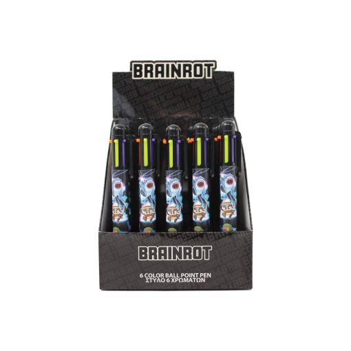 Brainrot Black 6 színű toll