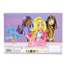 Barbie Paints A/4 spirál vázlatfüzet 40 lapos matricával