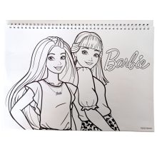 Barbie Paints A/4 spirál vázlatfüzet 40 lapos matricával