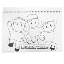 Stumble Guys Race A/4 spirál vázlatfüzet 40 lapos matricával