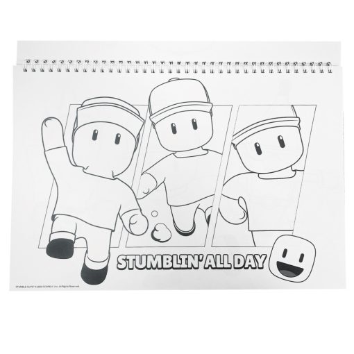 Stumble Guys Race A/4 spirál vázlatfüzet 40 lapos matricával