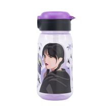 Wednesday Nevermore Academy műanyag szívószálas kulacs 510 ml