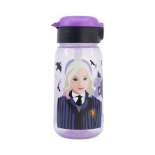 Wednesday Nevermore Academy műanyag szívószálas kulacs 510 ml