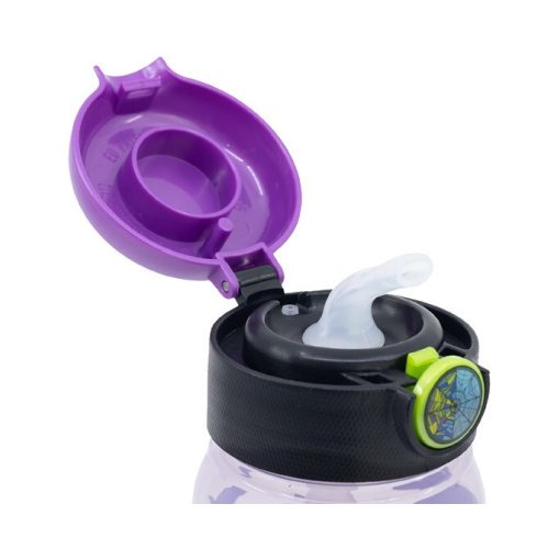 Wednesday Nevermore Academy műanyag szívószálas kulacs 510 ml