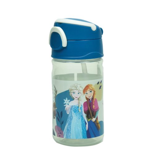 Disney Jégvarázs Together műanyag szívószálas kulacs akasztóval 350 ml