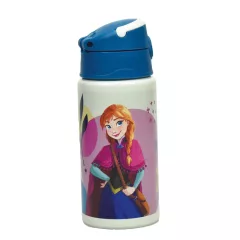   Disney Jégvarázs Together We Lead alumínium szívószálas kulacs akasztóval 500 ml