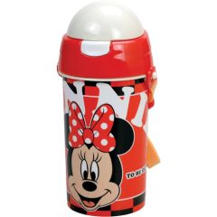   Disney Minnie Bloom műanyag szívószálas kulacs akasztóval 500 ml