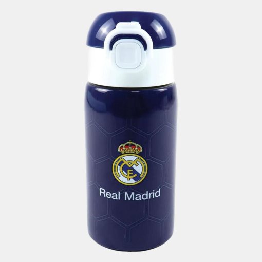 Real Madrid Blue alumínium szívószálas kulacs 500 ml