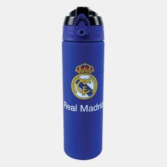 Real Madrid Blue műanyag matt szívószálas kulacs 700 ml