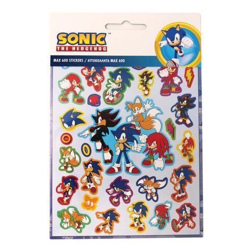Sonic a sündisznó Squad 600 darabos matrica szett