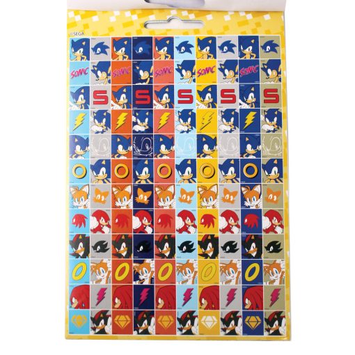 Sonic a sündisznó Squad 600 darabos matrica szett