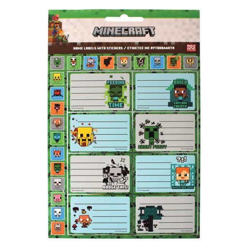 Minecraft Creepers Need Hugs füzetcímke matricával 16 db-os