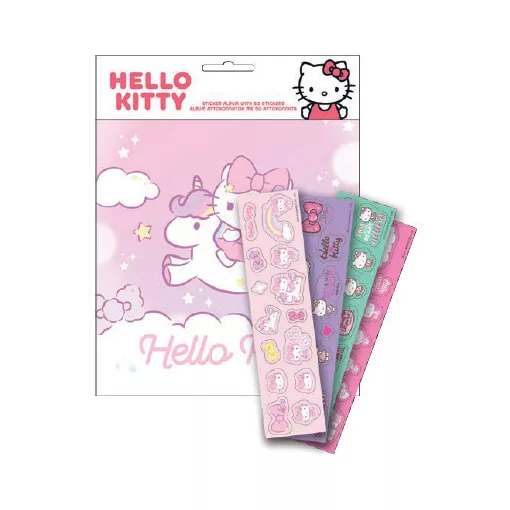 Hello Kitty Unicorn matricás album 50 db matricával