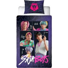 K-pop Démonvadászok Saja Boys kétoldalas ágyneműhuzat 140×200cm, 70x90 cm microfibre