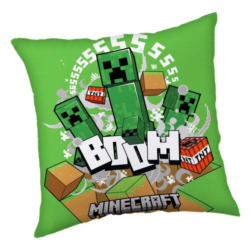 Minecraft Creeper Boom párna, díszpárna 40 x 40 cm