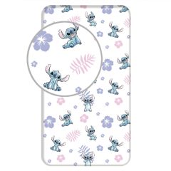   Disney Lilo és Stitch, A csillagkutya White gumis lepedő 90x200 cm